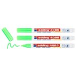 Marqueur craie liquide 4085 vert fluOrescent 1-2 mm x 3 EDDING