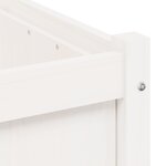 vidaXL Jardinière blanc 70x70x70 cm bois de pin massif