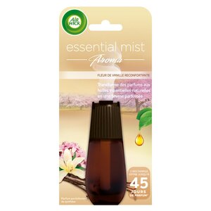 Recharge Diffuseur d'Huiles Essentielles Essential Mist Parfum Fleur de Vanille 20 ml AIR WICK