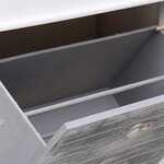 vidaXL Armoire à chaussures Gris 50 x 28 x 98 cm Bois de Paulownia