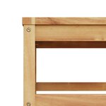 vidaXL Table de jardin 63x63x30 cm bois d'acacia solide