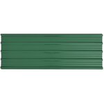 Panneau de toiture en métal vert 12 pcs 129 x 45 cm