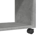 vidaXL Armoire à roulettes gris béton 37x33x42 5 cm bois d’ingénierie