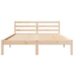 Lit vidaXL avec tête de lit 160x220 cm en bois de pin massif