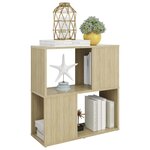 vidaXL Bibliothèque Chêne sonoma 60x24x63 cm Aggloméré