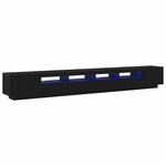 vidaXL Meuble TV 3 Pièces Noir 300 x 35 x 40 cm Bois d'ingénierie