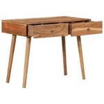 vidaXL Bureau 100x51x76 cm Bois d'acacia solide