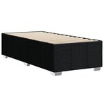 vidaXL Cadre de lit sans matelas noir 80x200 cm tissu