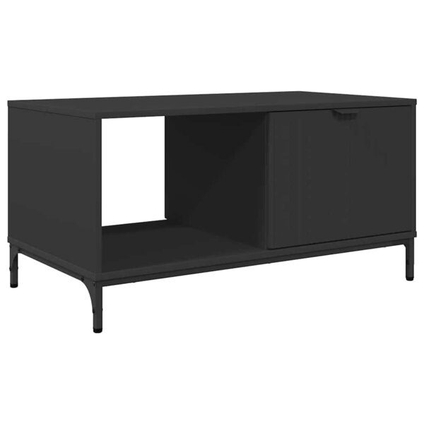 vidaXL Table basse Noir 90 x 49 x 46 cm Bois d'ingénierie