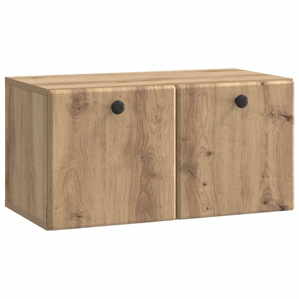 vidaXL Meuble TV mural 59 5 x 31 x 30 cm Chêne artisanal