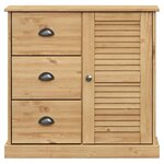 vidaXL Buffet avec tiroirs VIGO 78x40x75 cm bois massif de pin