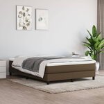 vidaXL Matelas de lit à ressorts ensachés fermeté moyenne Marron foncé 140x200x20 cm