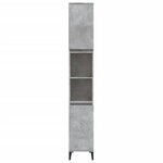 vidaXL Armoire de salle de bain gris béton 30x30x190 cm