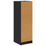 vidaXL Haut Armoire Chêne noir 35 x 37 x 109 cm Bois d'ingénierie
