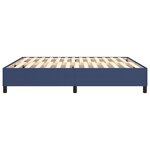 vidaXL Cadre de lit à ressorts bleu 180x200 cm tissu