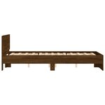 vidaXL Cadre de lit avec tête de lit chêne marron 120x190 cm