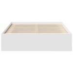 vidaXL Cadre de lit sans matelas blanc 140x200 cm