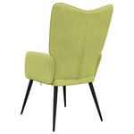 vidaXL Chaise de relaxation Vert Tissu