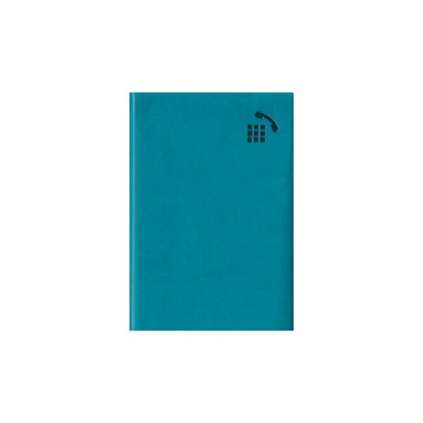 Répertoire / Carnet d'adresses 9 x 13 cm - Turquoise