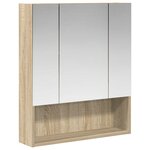 vidaXL Armoire Miroir de Salle de Bain Chêne Sonoma 60 x 14.5 x 70 cm