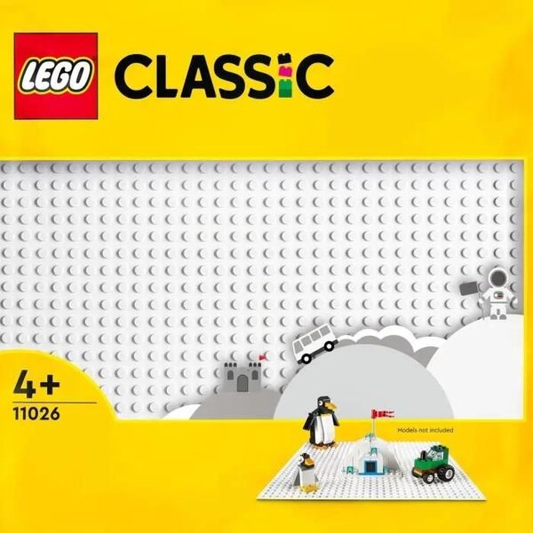 LEGO 11026 - Plaque de Construction Blanche Idéale pour Créer et Jouer