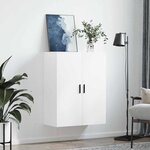 vidaXL Armoire murale blanc 69 5x34x90 cm