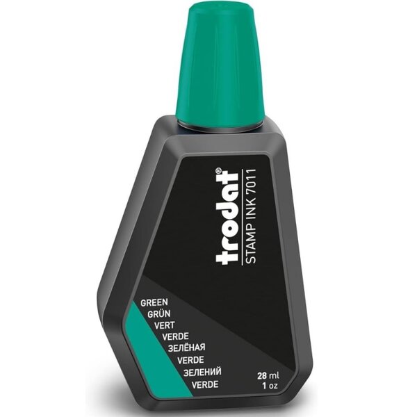 trodat Encre pour tampon encreur  7011   28 ml  vert
