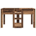 vidaXL Lit Superposé pour Enfants Bois ancien 90 x 200 cm