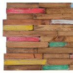vidaXL Panneaux de revêtement mural 10 Pièces 1 03 m² Bois de teck solide
