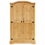 vidaXL Garde-robe avec 2 portes Gamme Corona pin mexicain