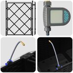 vidaXL Pots de jardin Noir 80 x 80 x 142 cm Acier