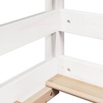 vidaXL Lit pour enfants sans matelas blanc 75x190 cm bois pin massif