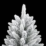 vidaXL Sapin de Noël artificiel avec neige floquée 120 cm PVC et PE