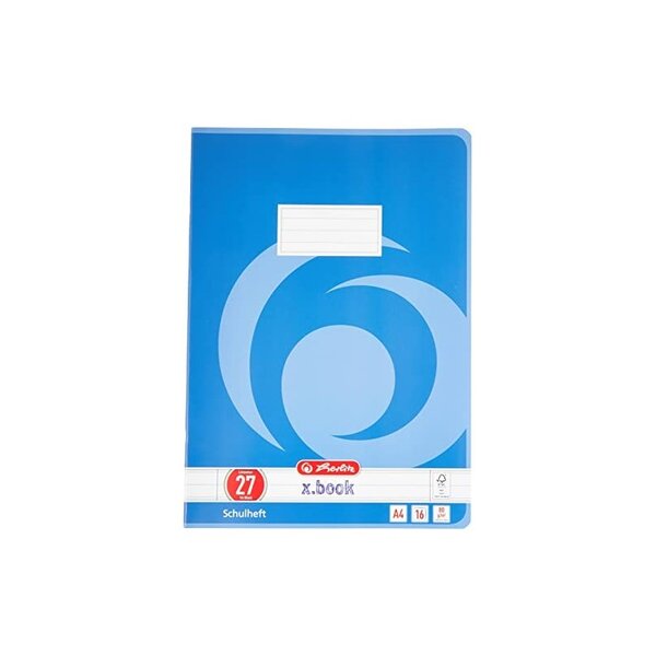 herlitz 10 Cahier x.book  A4  réglure 25 / ligné