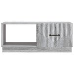 vidaXL Table basse Sonoma gris 90 x 50 x 37 cm Bois d'ingénierie