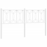 vidaXL Tête de lit métal blanc 160 cm