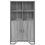 vidaXL Buffet haut sonoma gris 79 5x35 5x137 5 cm bois d'ingénierie