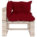 Vidaxl salon de jardin palette 5 pièces avec coussins bois de pin