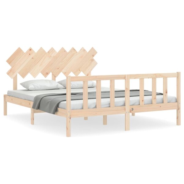 vidaXL Cadre de lit sans matelas 160x200 cm bois massif de pin