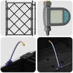 vidaXL Pots de jardin Noir 120 x 40 x 126 cm Acier