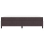 vidaXL Lit à ressorts avec matelas Marron foncé 140 x 190 cm tissu