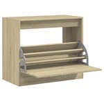 vidaXL Armoire à chaussures chêne sonoma 80x42x69 cm bois d'ingénierie