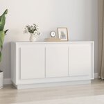 vidaXL Buffet blanc 102x35x55 cm bois d'ingénierie