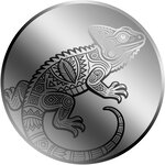 Monnaie ALEBRIJE LAGARTO 1/500 Oz Platine 25$ Liberia 2026 (PRÉCOMMANDE)