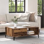vidaXL Table basse Bois ancien 90 x 60 x 35 cm Bois d'ingénierie
