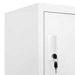 vidaXL Armoire à casiers Gris clair 90x40x180 cm Acier