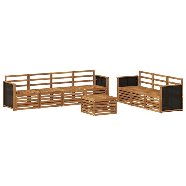vidaXL Ensembles de canapés 8 pc Bois d'Acacia Massif