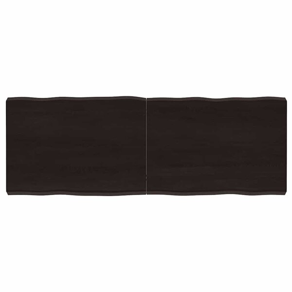 vidaXL Dessus de table bois massif traité bordure assortie