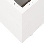 vidaXL Jardinière blanc 90x40x72 5 cm bois de pin massif