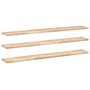 vidaXL Étagères flottantes 3 Pièces 120x20x2 cm acacia massif non traité